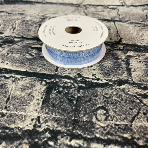 Stampin' Up BOHO BLUE 161631 Textured Ribbon 3/8" Appx 10 Yards - Picture 3 of 6